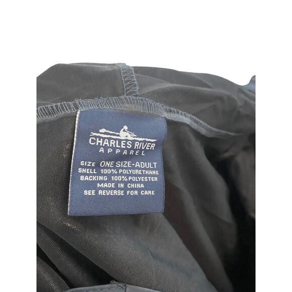 NWT Charles River Apparel Pacific Poncho 9709 "Guard" Navy One Size - Picture 4 of 5